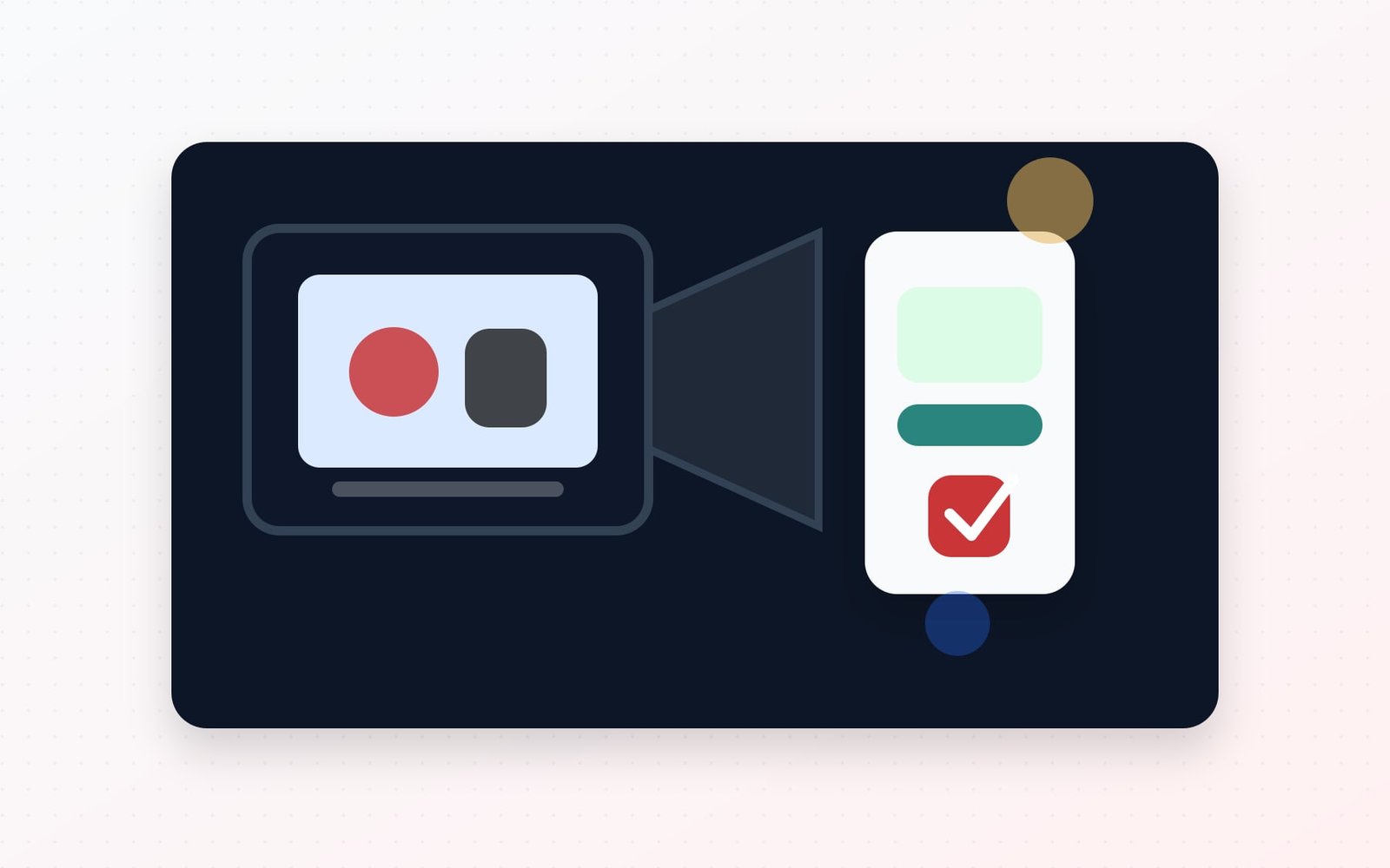 A creator video setup paired with mobile messaging for local campaign distribution.